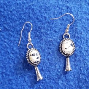 White Buffalo earrings